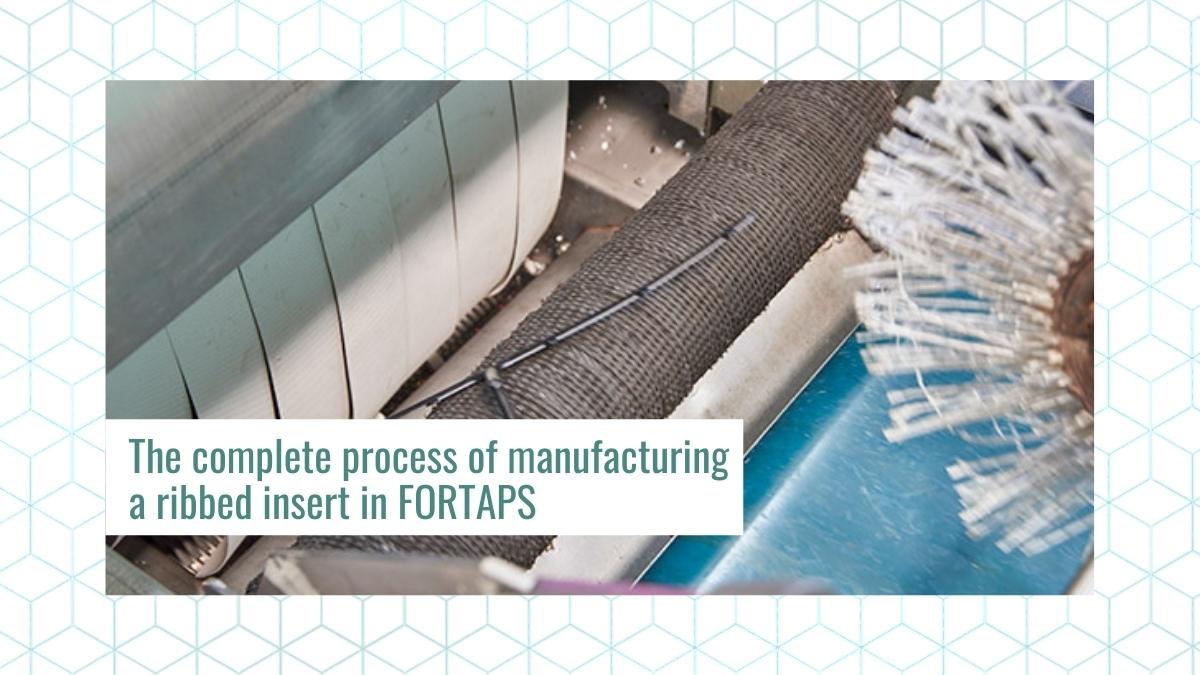 The complete process of manufacturing a ribbed insert in FORTAPS