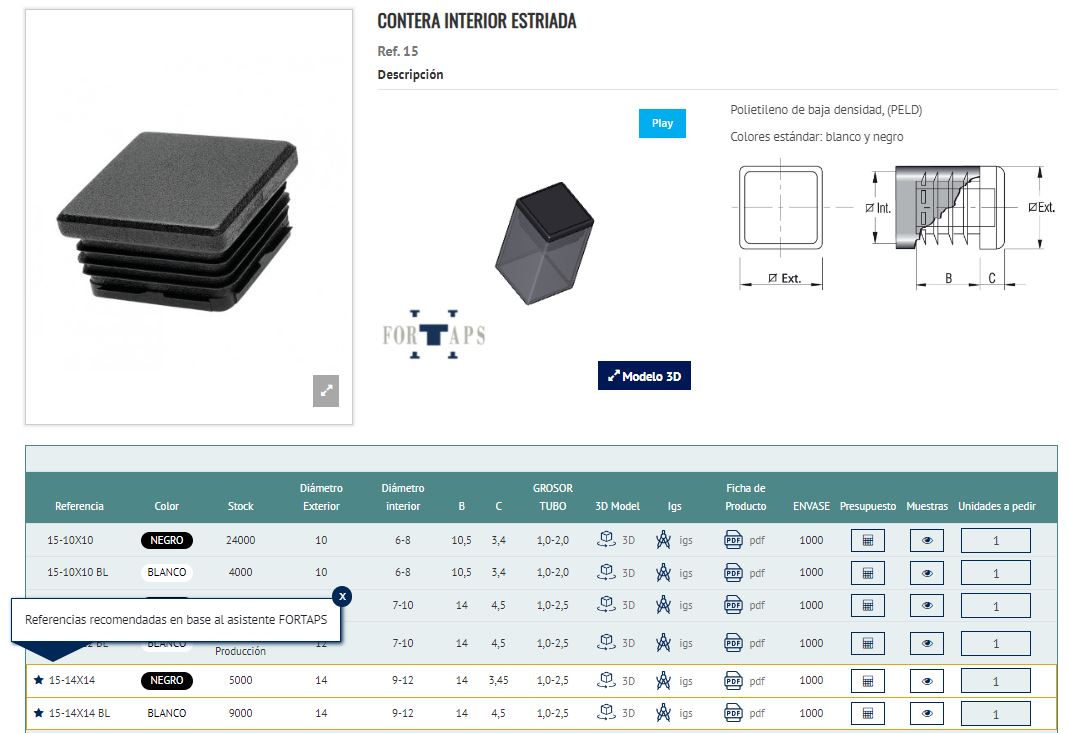 Funciones complementarias al asistente de Fortaps